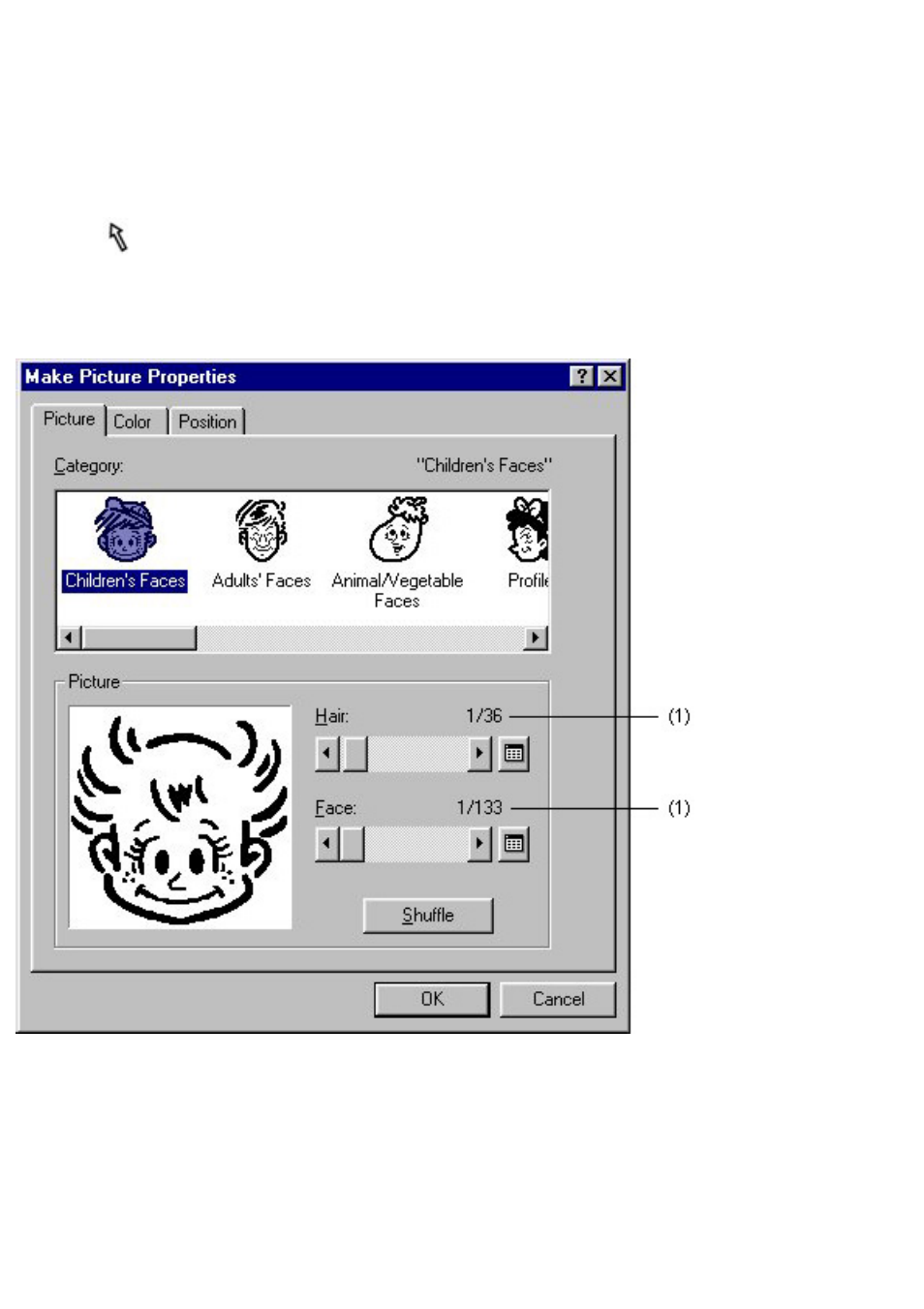 Click here, Next, Make picture (only for a layout document) | Brother P-TOUCH 3.1 User Manual | Page 128 / 203