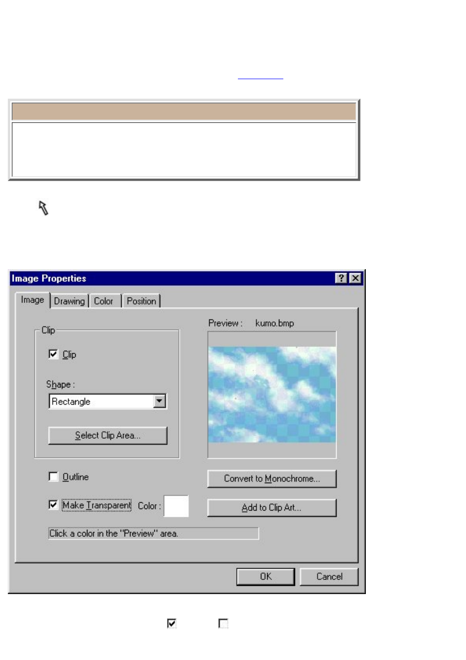 Bitmap data objects, Importing images, Click here | For more details, Next, Image (only for a layout document) | Brother P-TOUCH 3.1 User Manual | Page 132 / 203