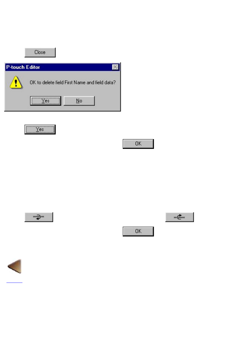 Deleting a field, Changing the order of the fields | Brother P-TOUCH 3.1 User Manual | Page 36 / 203