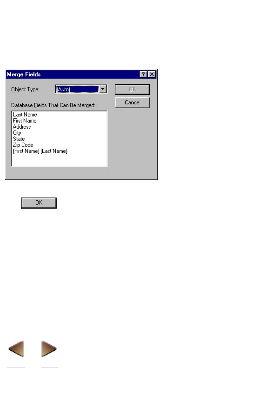 Merge database fields into the selected layout | Brother P-TOUCH 3.1 User Manual | Page 41 / 203