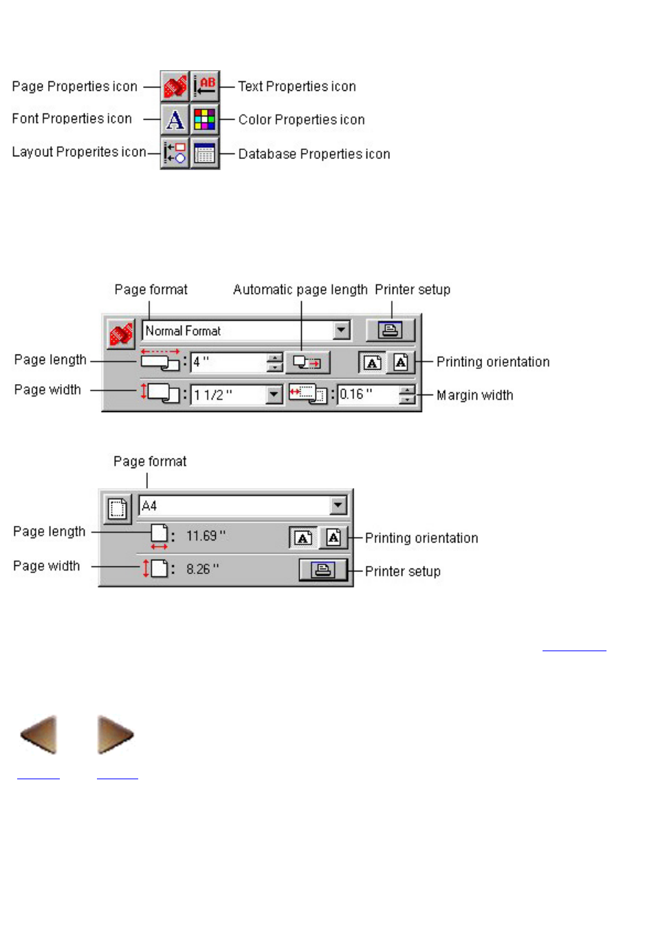 Property dock, 3) property dock, Next | Page properties | Brother P-TOUCH 3.1 User Manual | Page 52 / 203