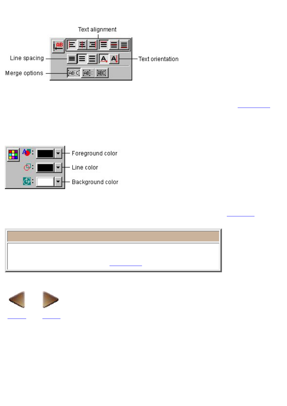 Next, Text properties, Color properties | Brother P-TOUCH 3.1 User Manual | Page 54 / 203