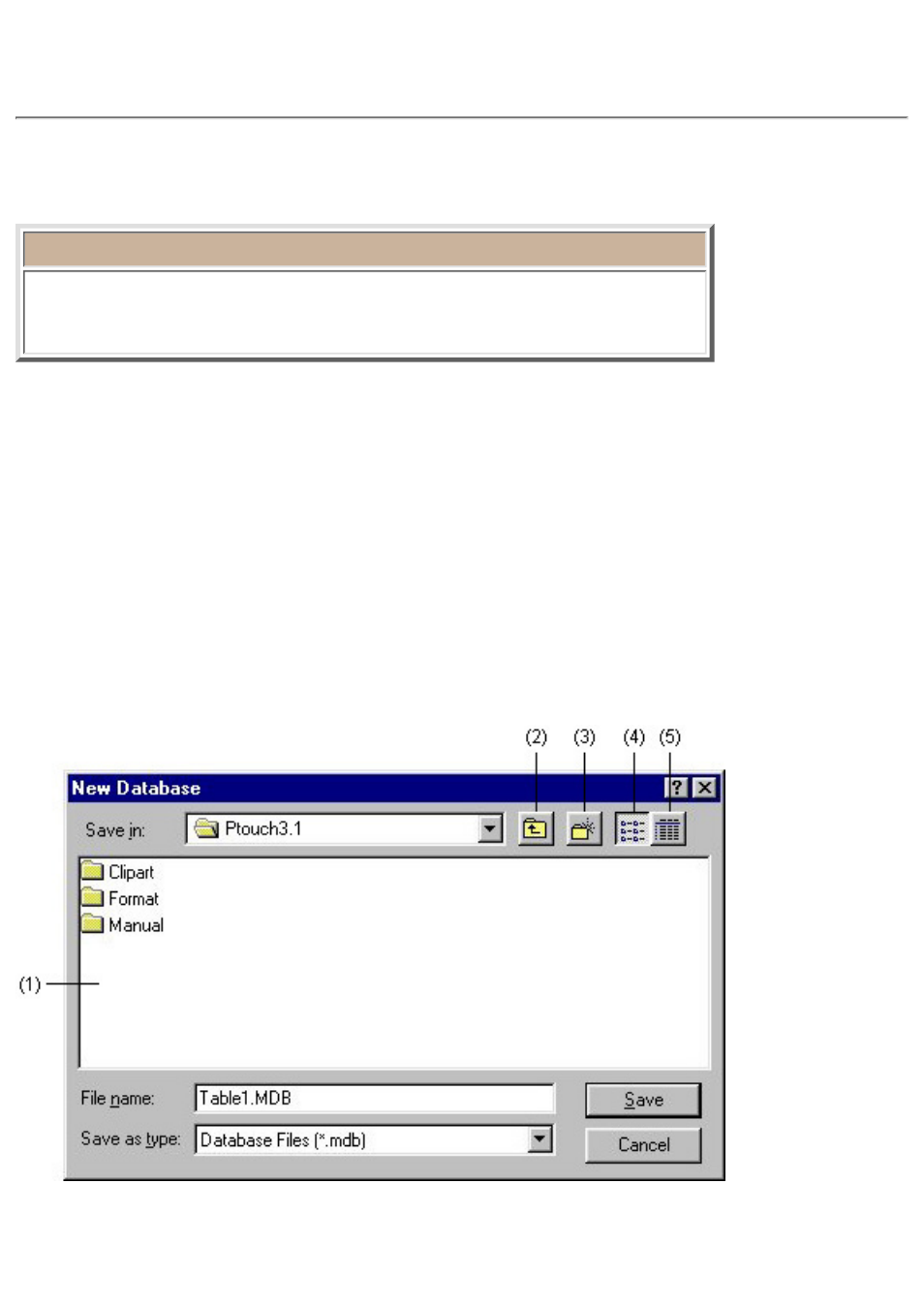 Menu bar commands, File, Of this chapter for | Click here | Brother P-TOUCH 3.1 User Manual | Page 68 / 203