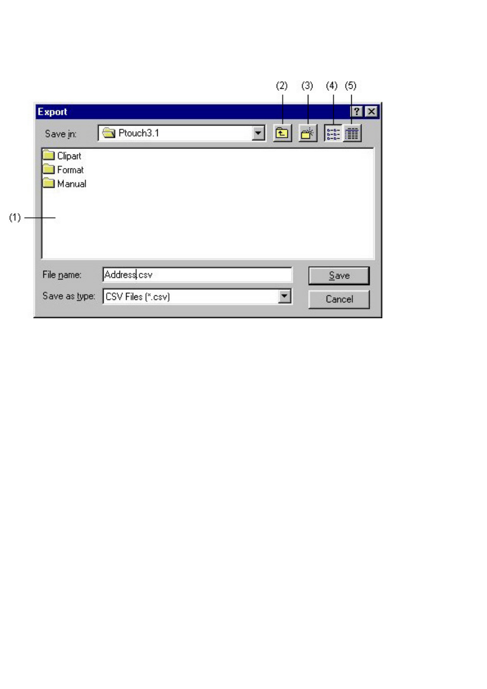 Export | Brother P-TOUCH 3.1 User Manual | Page 79 / 203