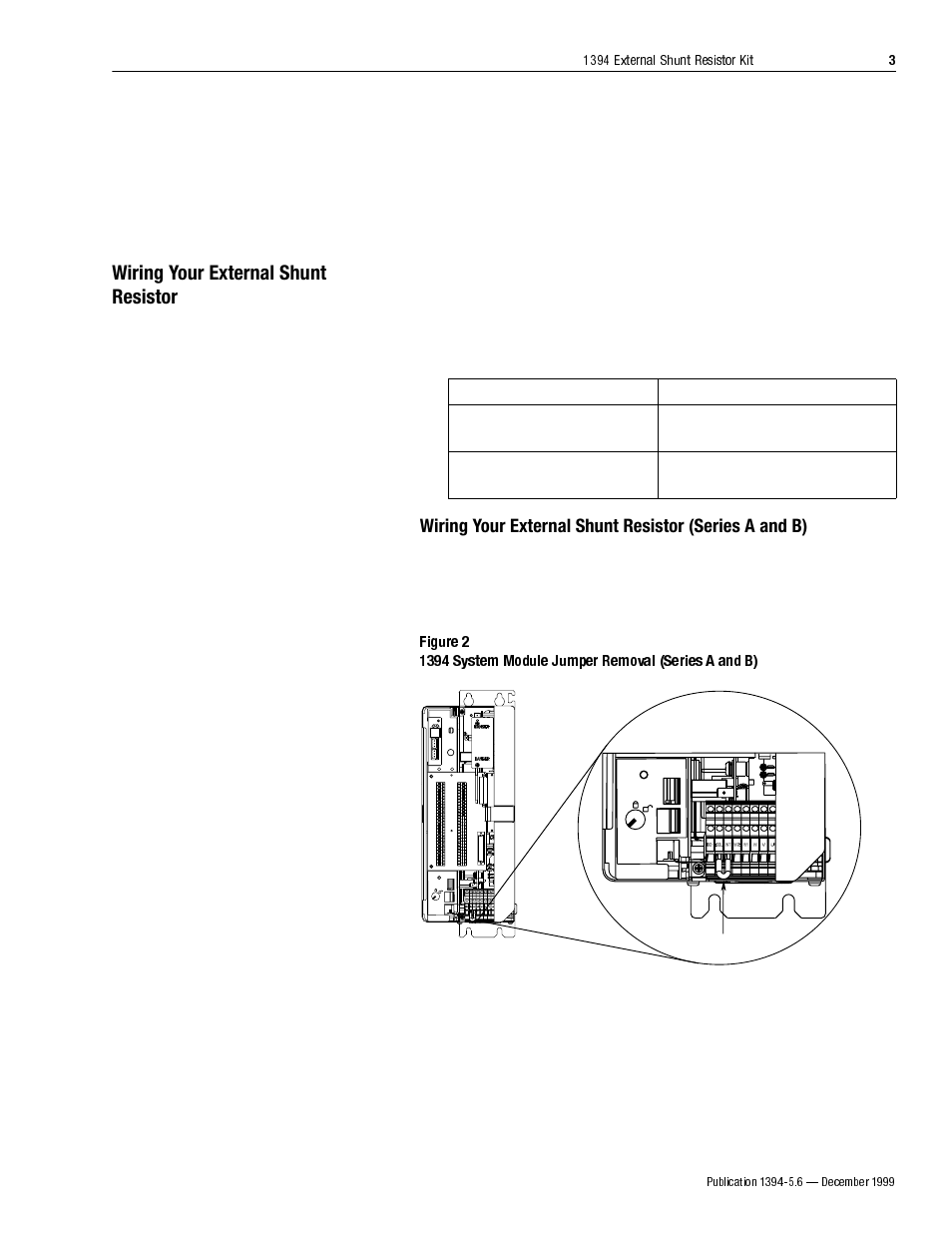 Wiring your external shunt resistor | Rockwell Automation 1394-SR10A External Shunt Resistor Kit User Manual | Page 3 / 6