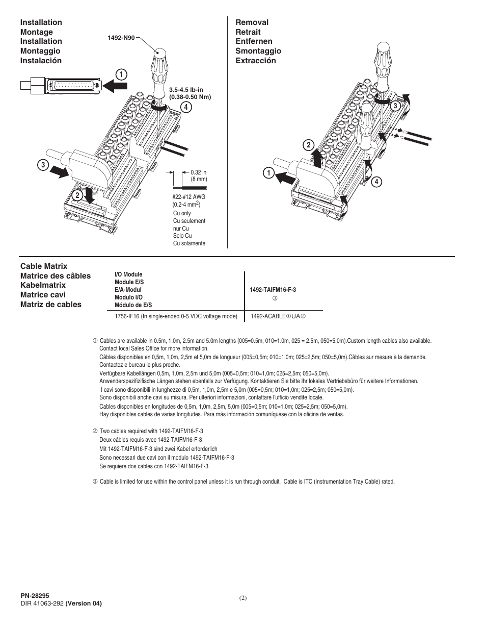 Rockwell Automation 1492-TIFM16-F-3 Fused Term. Module for use in SIL2 Safety Shutdown Appl. w/2 1756-IF16D User Manual | Page 2 / 6