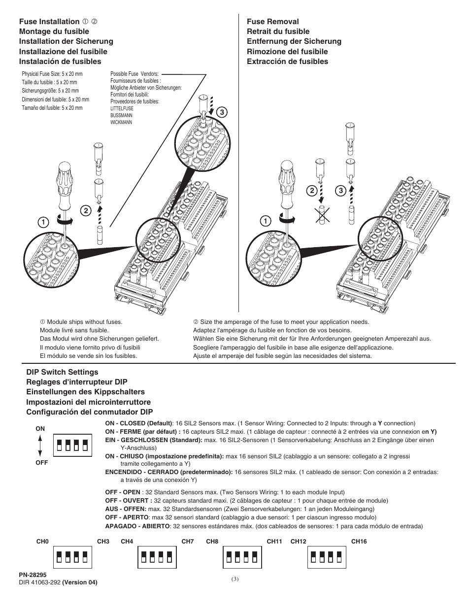 Rockwell Automation 1492-TIFM16-F-3 Fused Term. Module for use in SIL2 Safety Shutdown Appl. w/2 1756-IF16D User Manual | Page 3 / 6