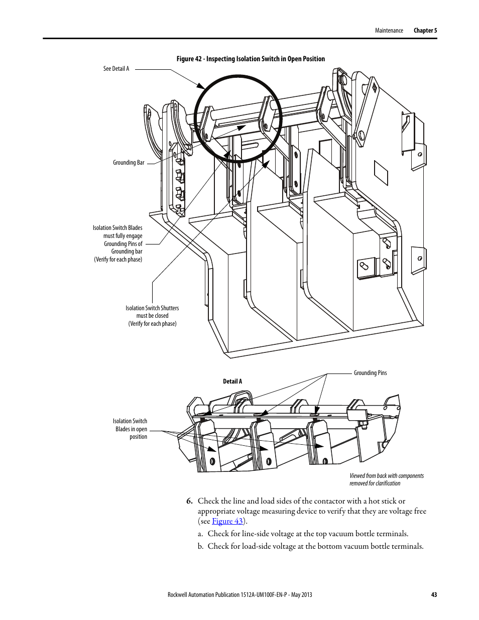Rockwell Automation 1512A MV Controllers, 400A One-High Cabinet, Standard and Arc-Resistant Enclosure User Manual | Page 51 / 96