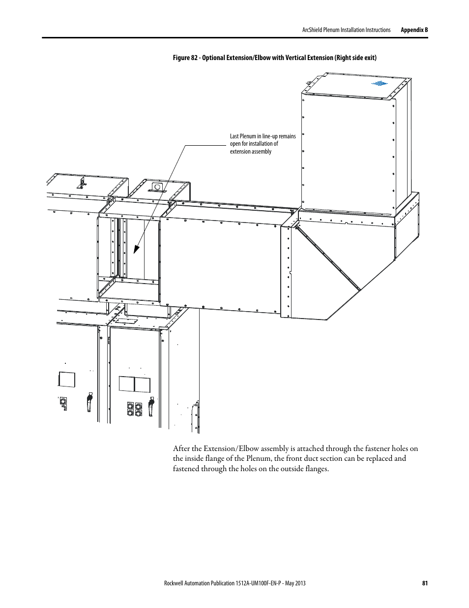 Figure 82 | Rockwell Automation 1512A MV Controllers, 400A One-High Cabinet, Standard and Arc-Resistant Enclosure User Manual | Page 89 / 96