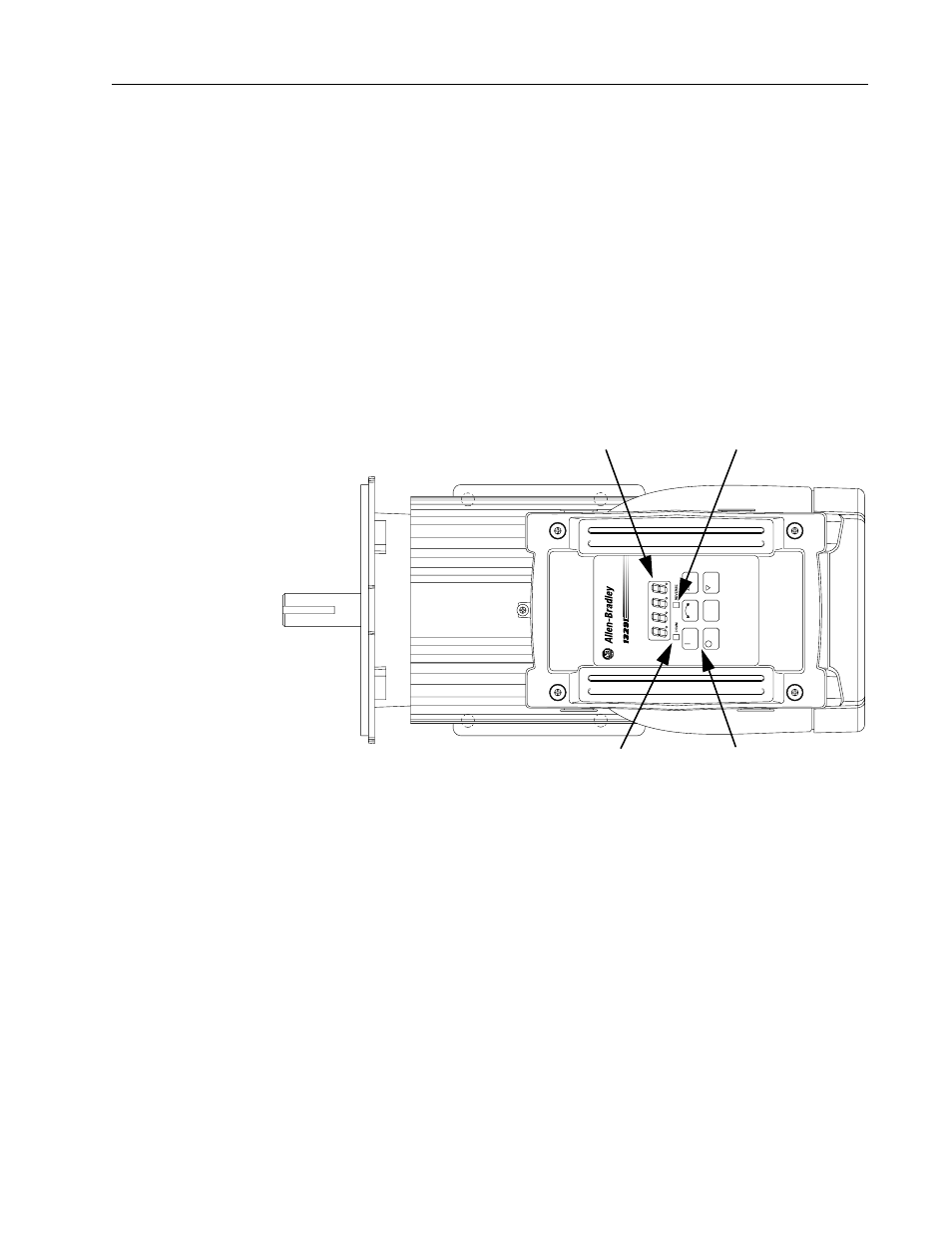 2 1329i local operator control unit, 1329i local operator control unit -3 | Rockwell Automation 1329I Integrated AC Drive/Motor, Series B FRN 3.X User Manual | Page 11 / 80