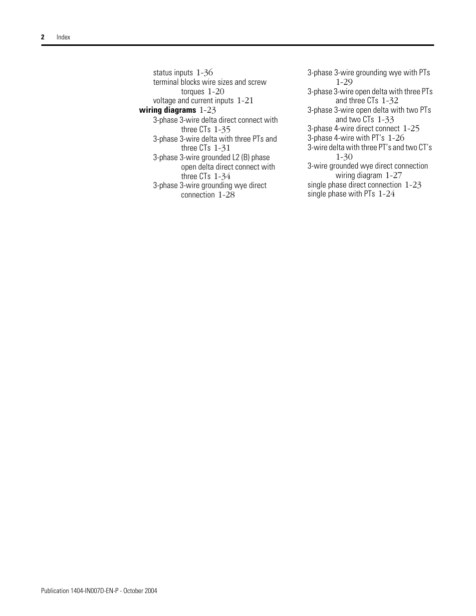 Rockwell Automation 1404-M4_M5_M6_M8 Powermonitor 3000 Installation Instructions, PRIOR to Firmware rev. 3.0 User Manual | Page 64 / 66