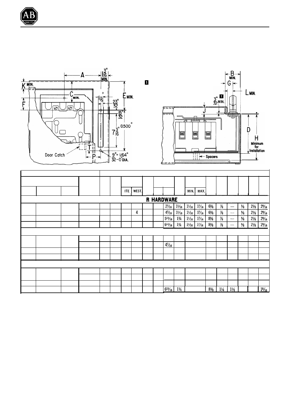 Rockwell Automation 1494D Flange Mounted Circuit Breaker Operators - 100, 225, and 400 Ampere Frame Sizes User Manual | 5 pages