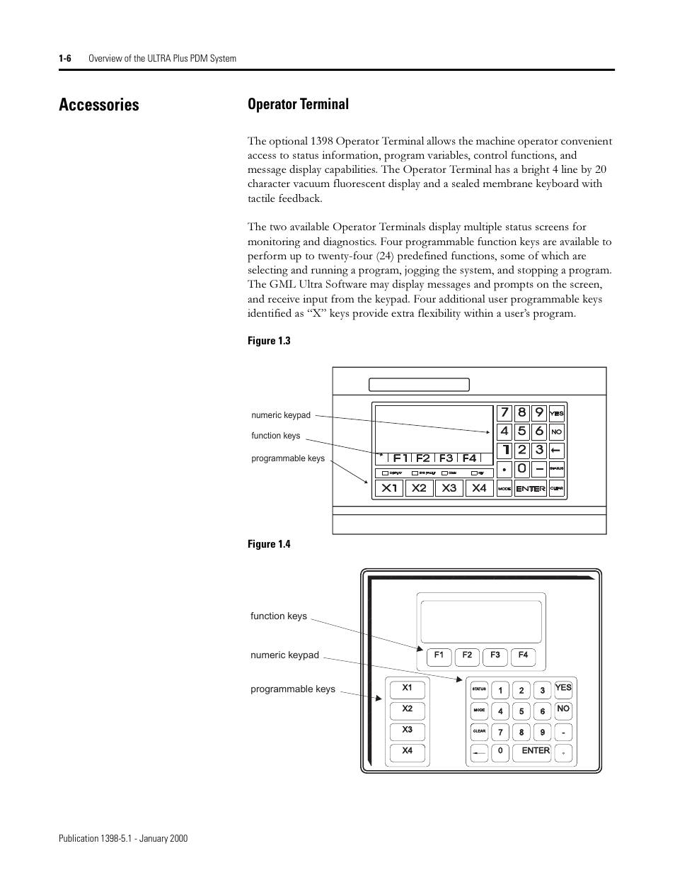 Accessories, Operator terminal, Ffhvvrulhv | 2shudwru 7huplqdo | Rockwell Automation 1398-PDM-xxx ULTRA Plus Series Positioning Drive Module User Manual | Page 16 / 156