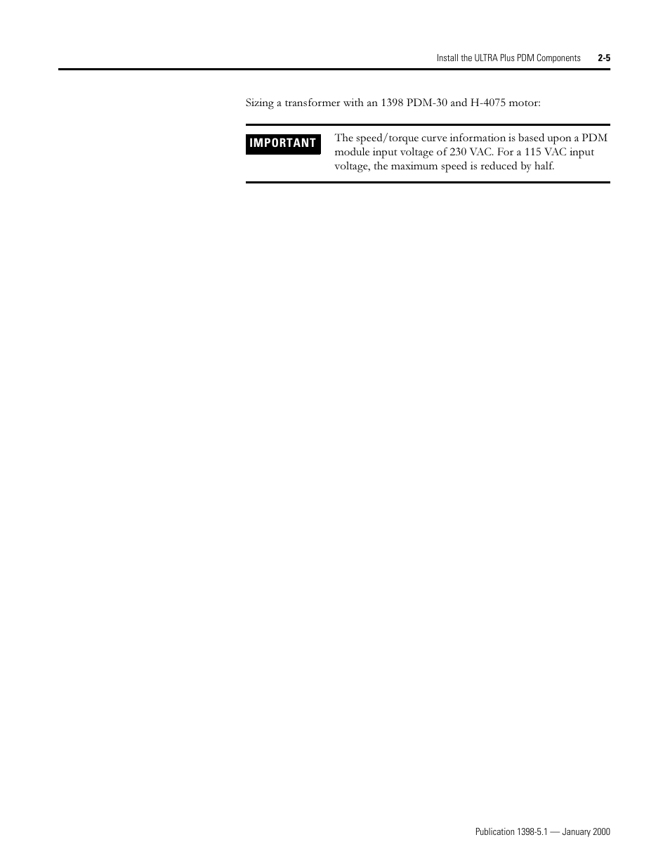 Rockwell Automation 1398-PDM-xxx ULTRA Plus Series Positioning Drive Module User Manual | Page 23 / 156