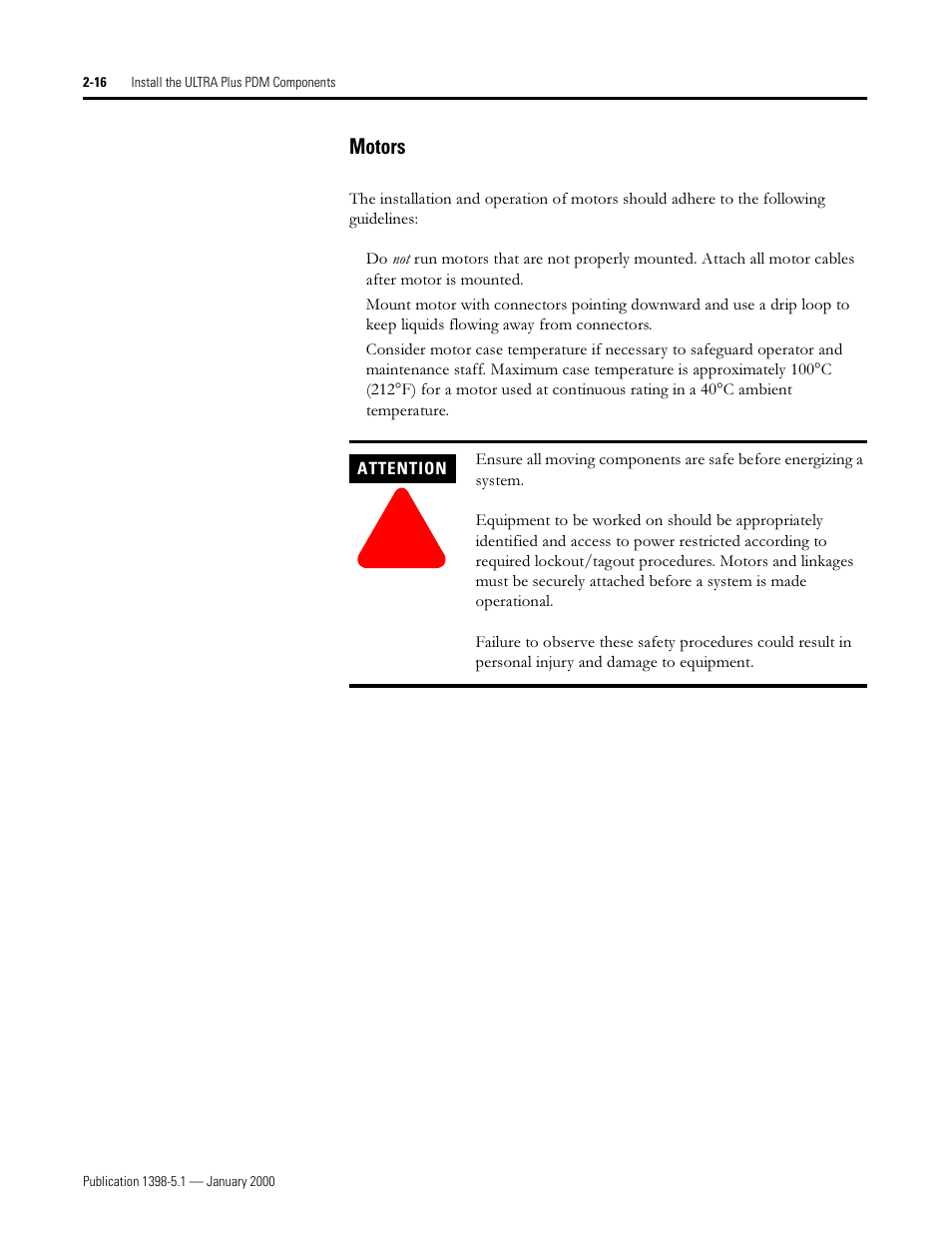 Motors, 0rwruv | Rockwell Automation 1398-PDM-xxx ULTRA Plus Series Positioning Drive Module User Manual | Page 34 / 156