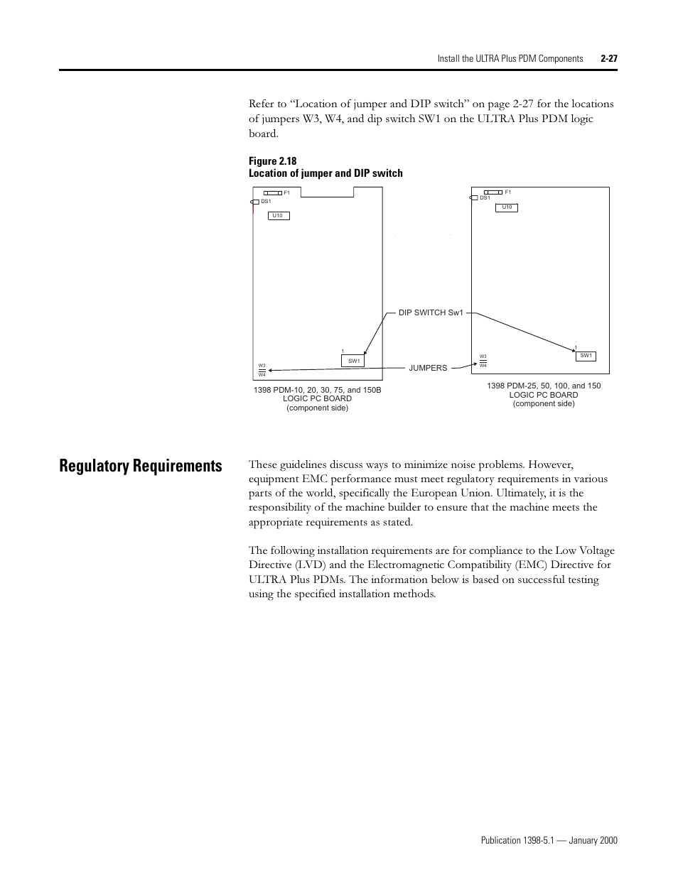 Regulatory requirements, 5hjxodwru\ 5htxluhphqwv | Rockwell Automation 1398-PDM-xxx ULTRA Plus Series Positioning Drive Module User Manual | Page 45 / 156