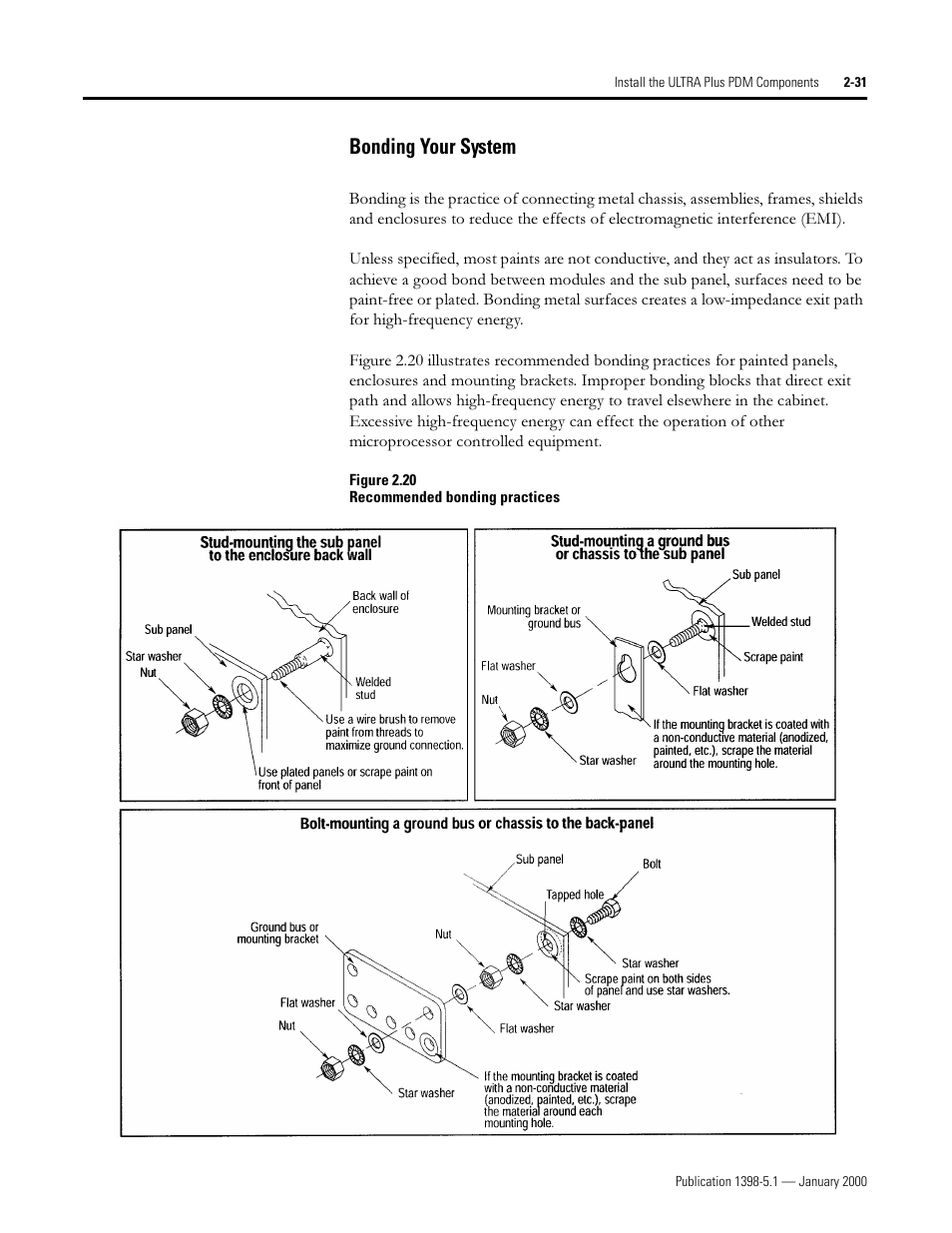 Bonding your system, Rqglqj <rxu 6\vwhp | Rockwell Automation 1398-PDM-xxx ULTRA Plus Series Positioning Drive Module User Manual | Page 49 / 156