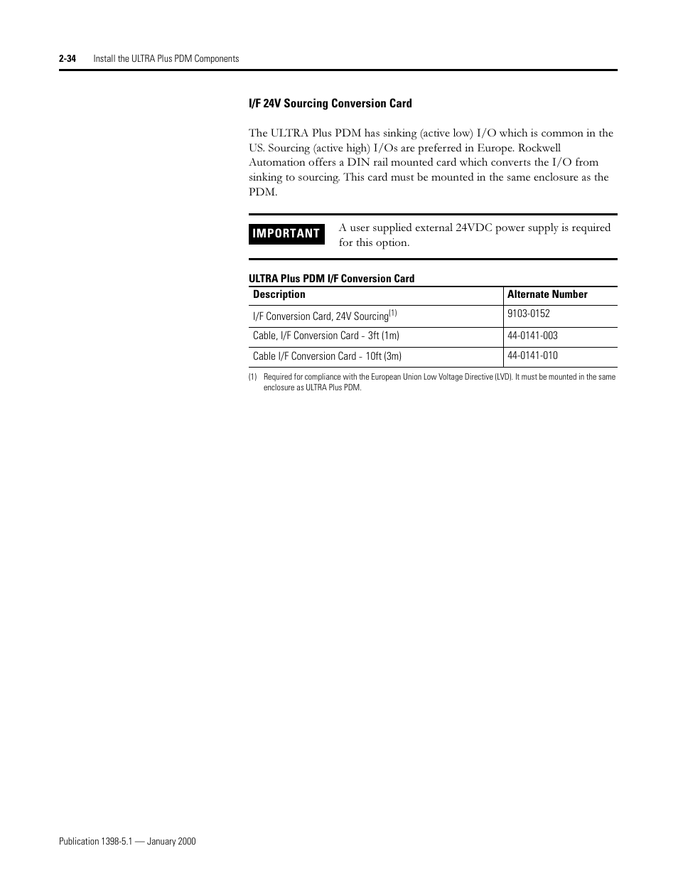 Rockwell Automation 1398-PDM-xxx ULTRA Plus Series Positioning Drive Module User Manual | Page 52 / 156