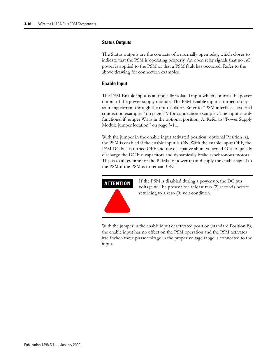 Rockwell Automation 1398-PDM-xxx ULTRA Plus Series Positioning Drive Module User Manual | Page 74 / 156