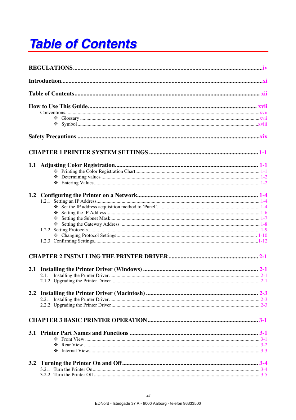 Brother HL-4000CN User Manual | Page 12 / 183