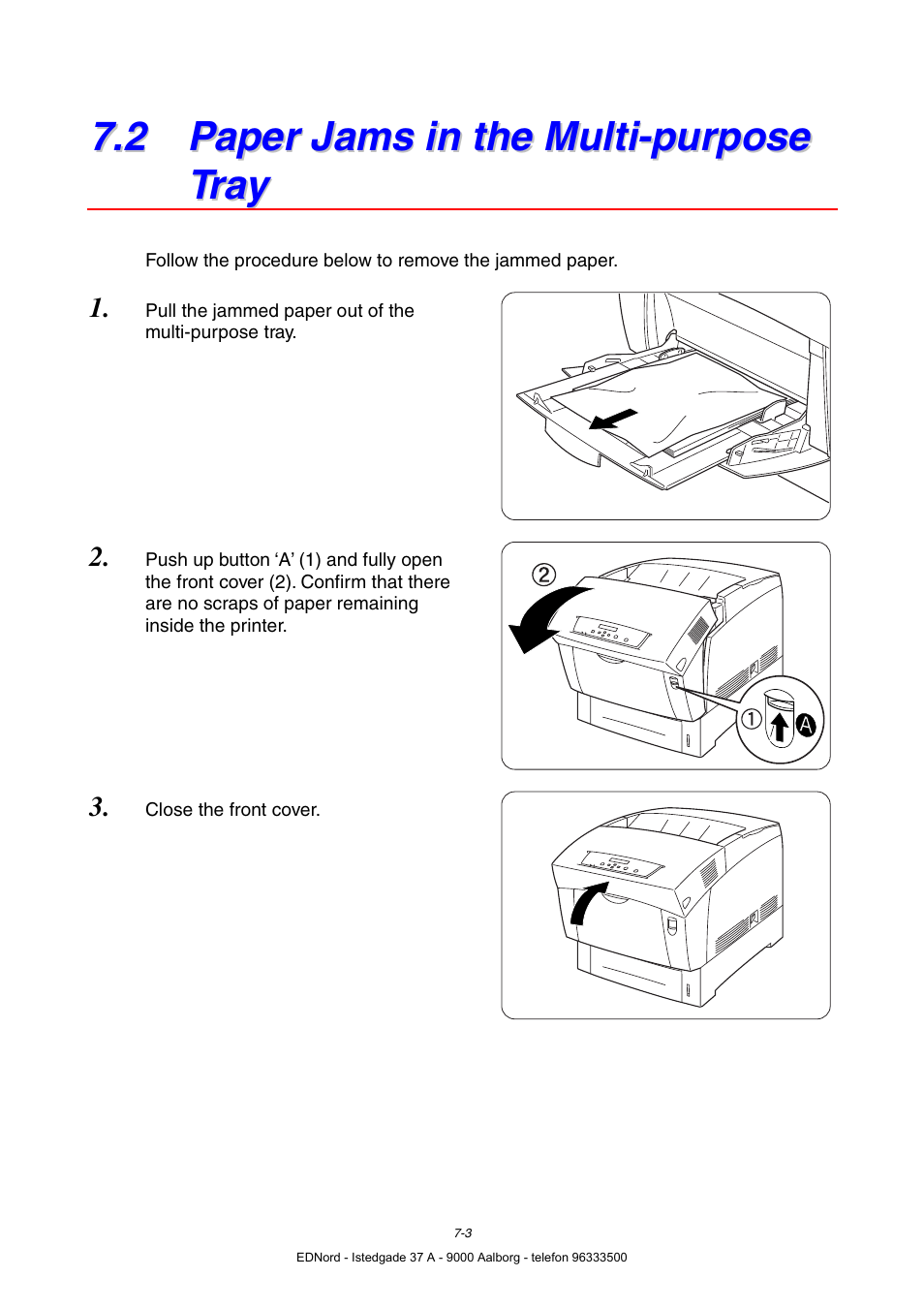 2 paper jams in the multi-purpose tray | Brother HL-4000CN User Manual | Page 137 / 183