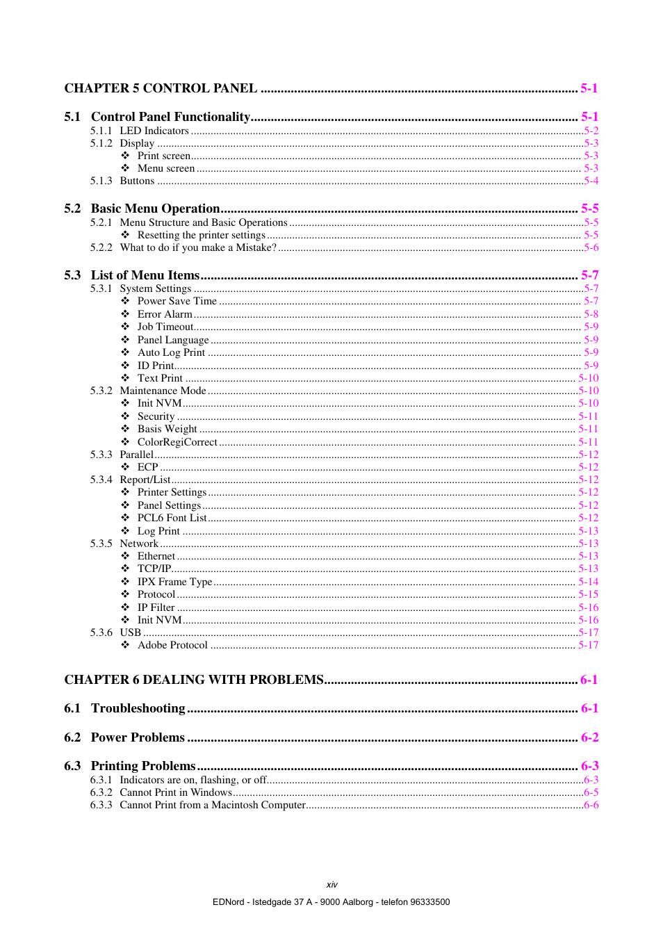 Brother HL-4000CN User Manual | Page 14 / 183