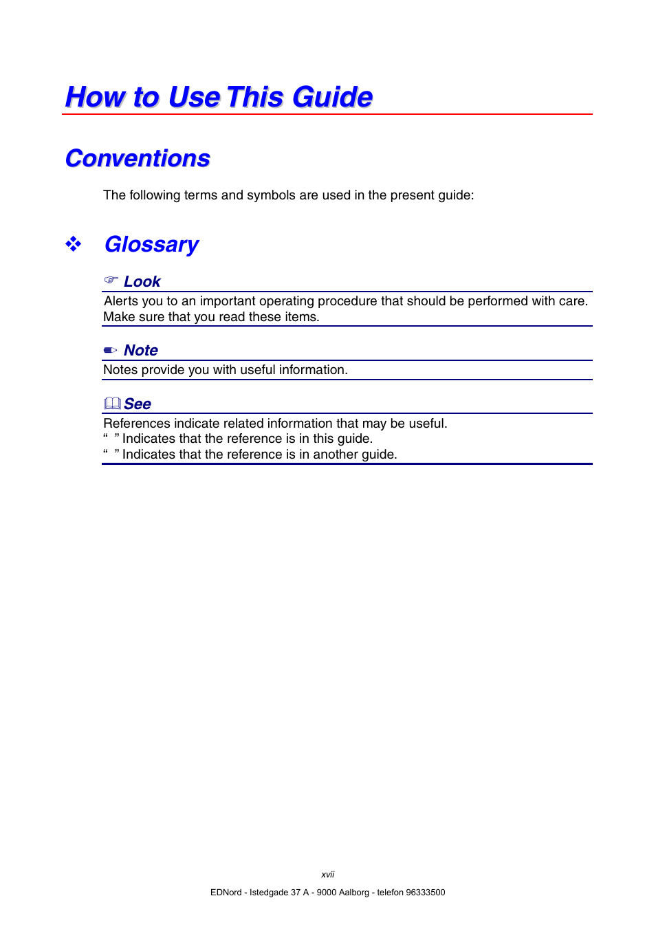 How to use this guide, Conventions, Glossary | Xvii | Brother HL-4000CN User Manual | Page 17 / 183