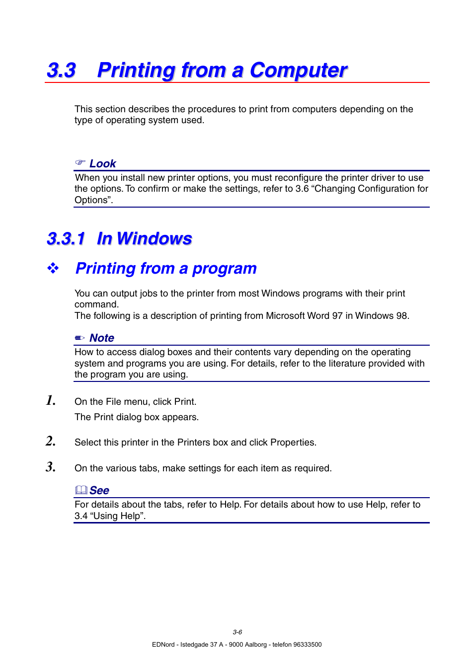 3 printing from a computer, 1 in windows, Printing from a program | In windows | Brother HL-4000CN User Manual | Page 48 / 183