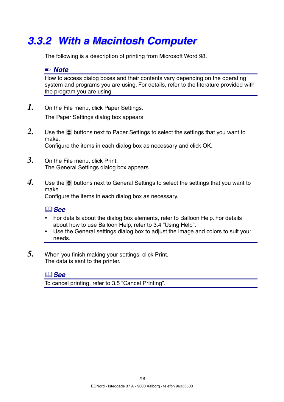 2 with a macintosh computer, With a macintosh computer | Brother HL-4000CN User Manual | Page 51 / 183