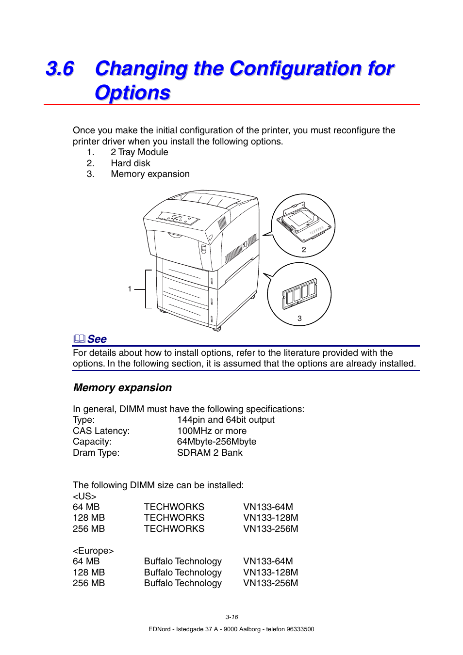 6 changing the configuration for options | Brother HL-4000CN User Manual | Page 58 / 183