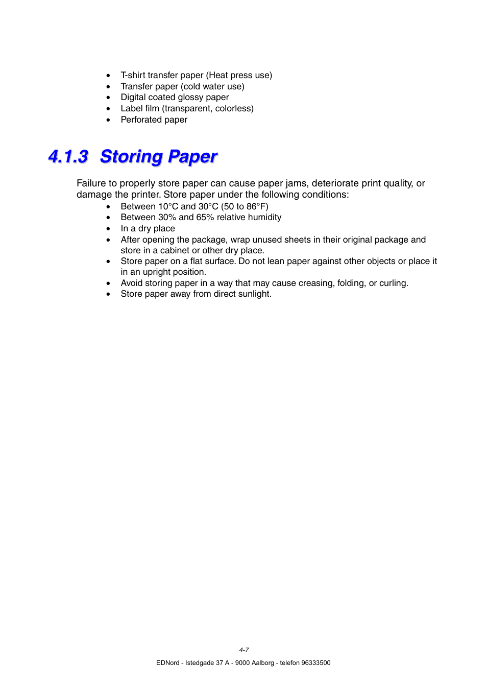 3 storing paper, Storing paper | Brother HL-4000CN User Manual | Page 78 / 183