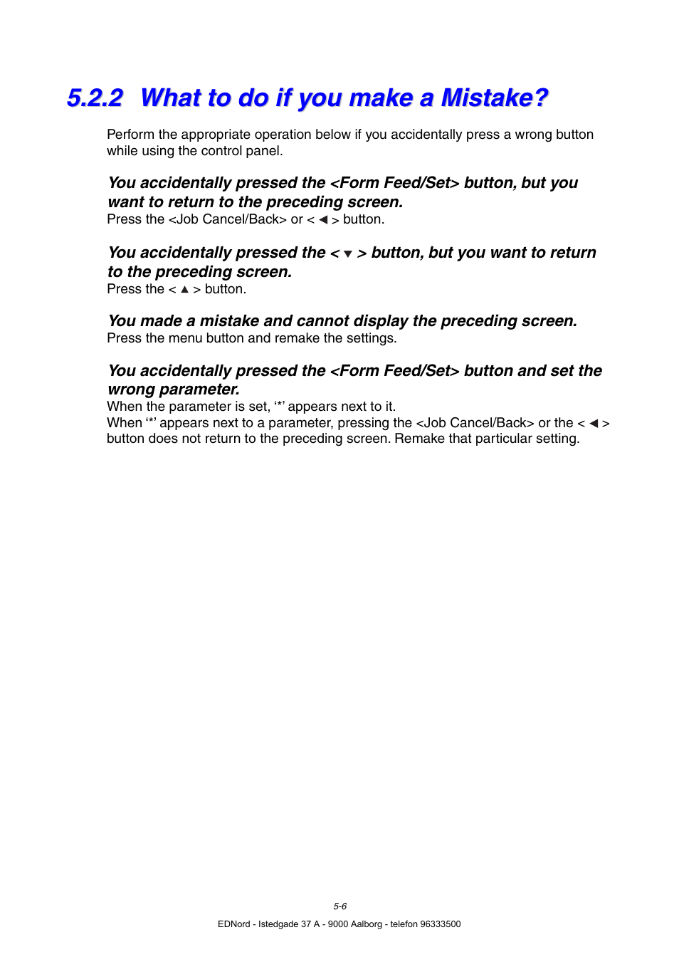 2 what to do if you make a mistake, What to do if you make a mistake | Brother HL-4000CN User Manual | Page 97 / 183