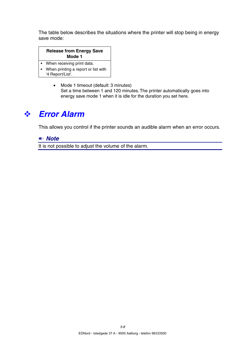 Error alarm | Brother HL-4000CN User Manual | Page 99 / 183
