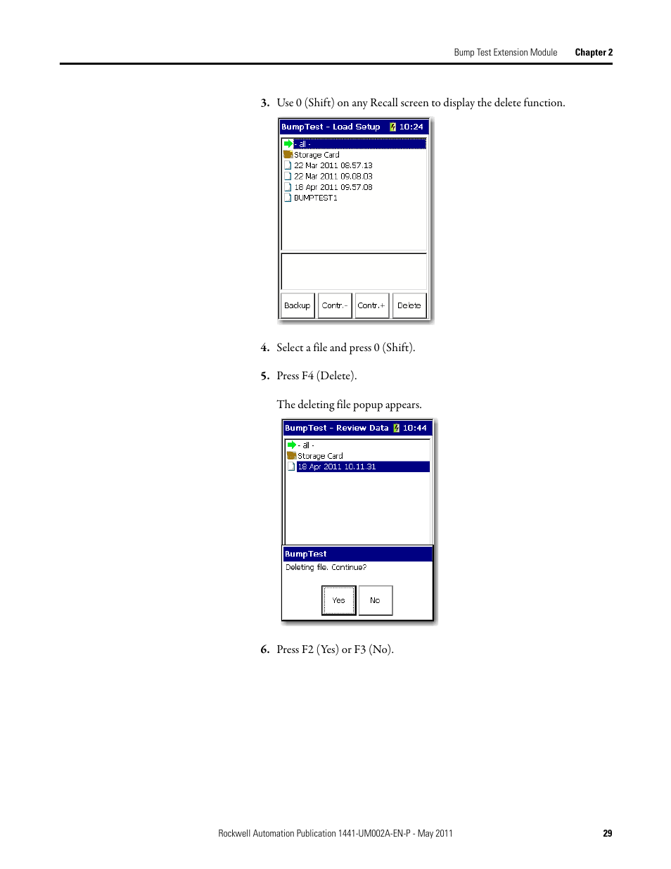 Rockwell Automation 1441-DYN25-MBMP Bump Test Extension Module for the Dynamix 2500 User Manual | Page 29 / 34
