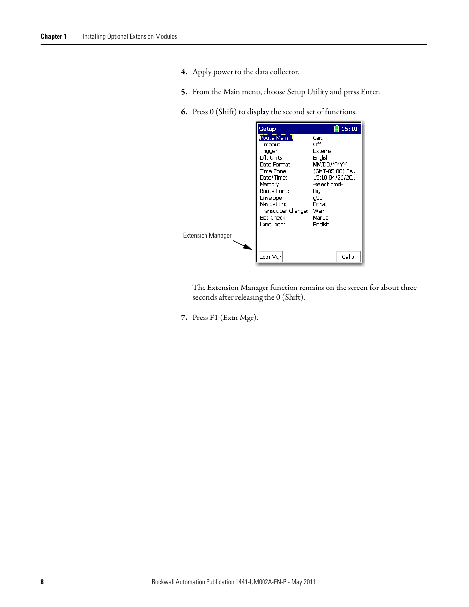 Rockwell Automation 1441-DYN25-MBMP Bump Test Extension Module for the Dynamix 2500 User Manual | Page 8 / 34