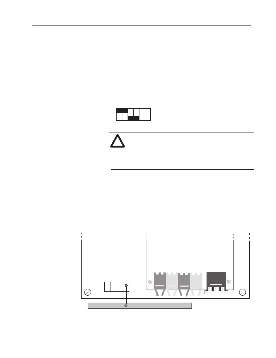 Input connections, Switch settings | Rockwell Automation 1395 ControlNet Communication Board User Manual | Page 57 / 87