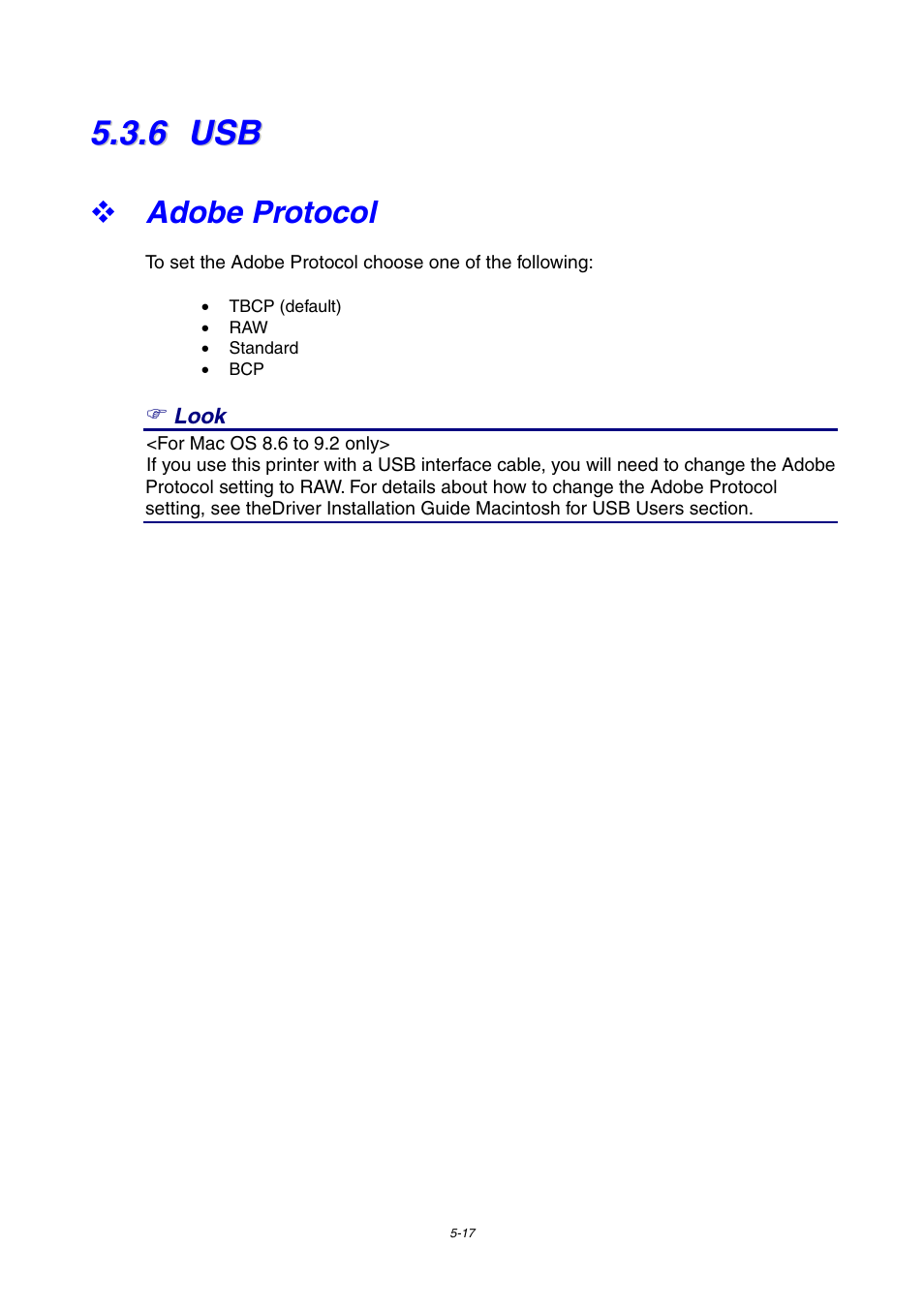 6 usb, Adobe protocol | Brother 4000CN User Manual | Page 108 / 183