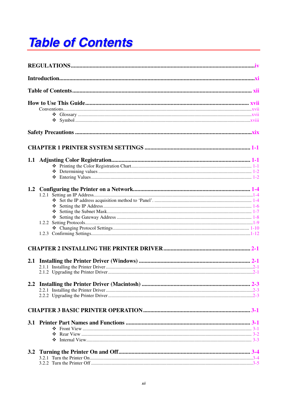 Brother 4000CN User Manual | Page 12 / 183