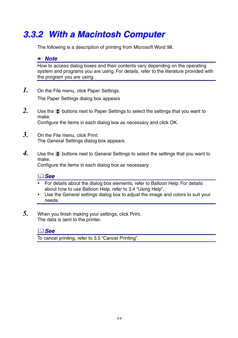 2 with a macintosh computer, With a macintosh computer | Brother 4000CN User Manual | Page 51 / 183