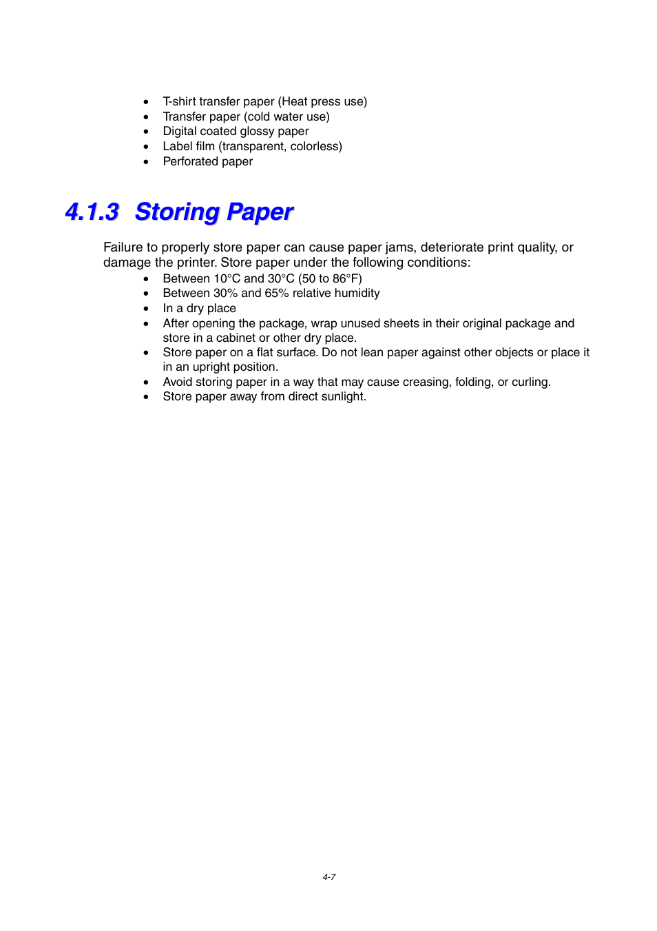 3 storing paper, Storing paper | Brother 4000CN User Manual | Page 78 / 183