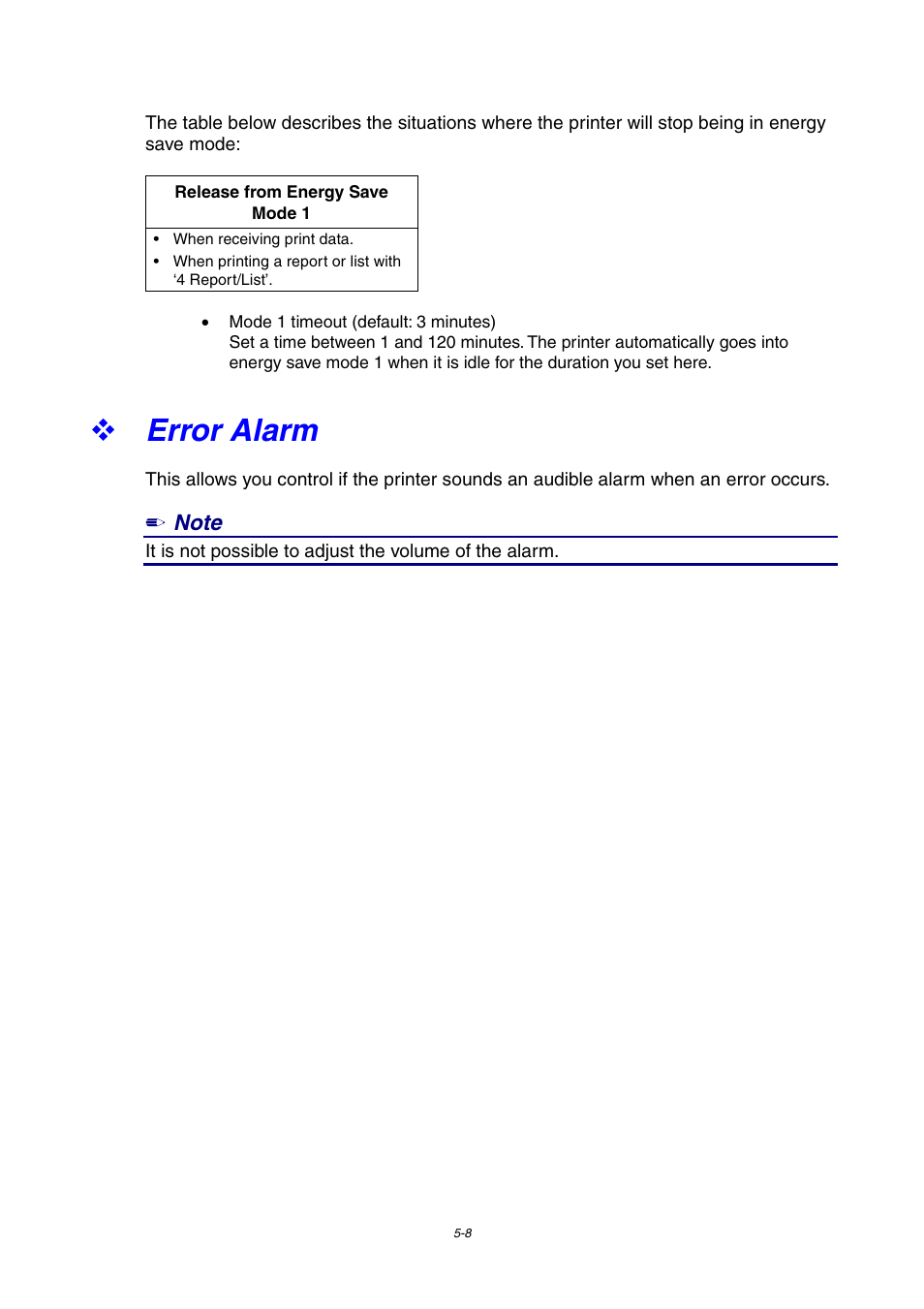 Error alarm | Brother 4000CN User Manual | Page 99 / 183