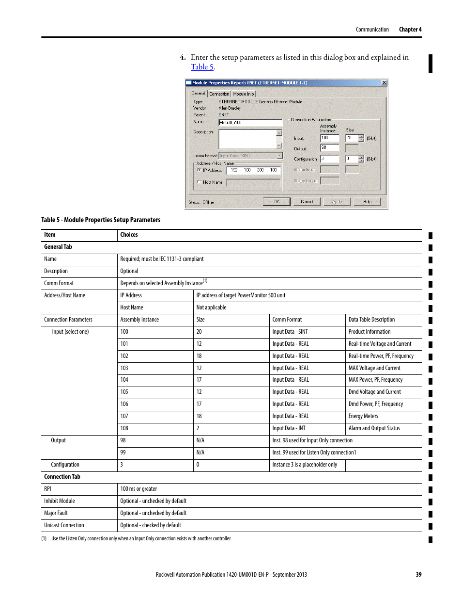 Rockwell Automation 1420 PowerMonitor 500 User Manual | Page 39 / 86