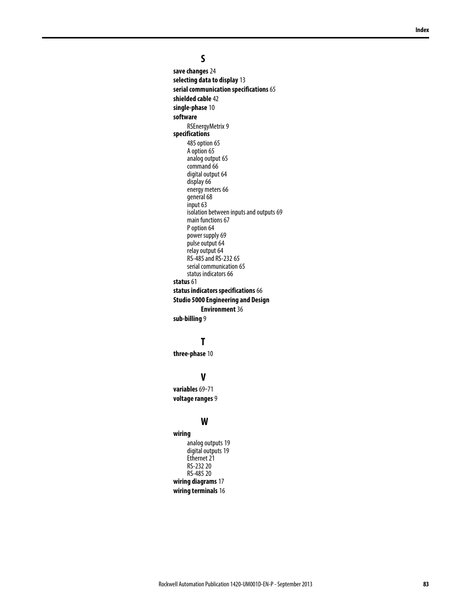 Rockwell Automation 1420 PowerMonitor 500 User Manual | Page 83 / 86