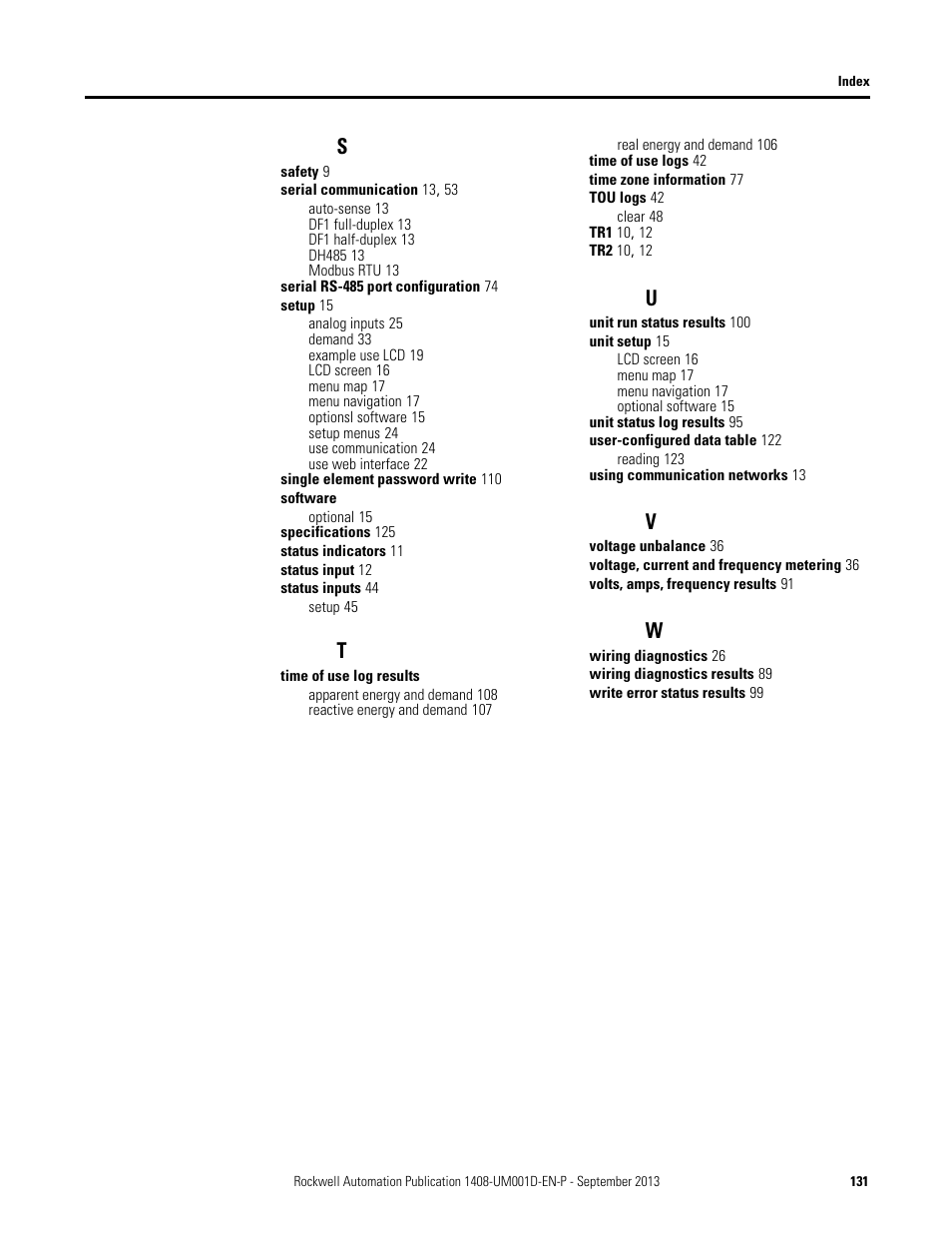 Rockwell Automation 1408-EMxx PowerMonitor 1000 Unit User Manual | Page 131 / 134