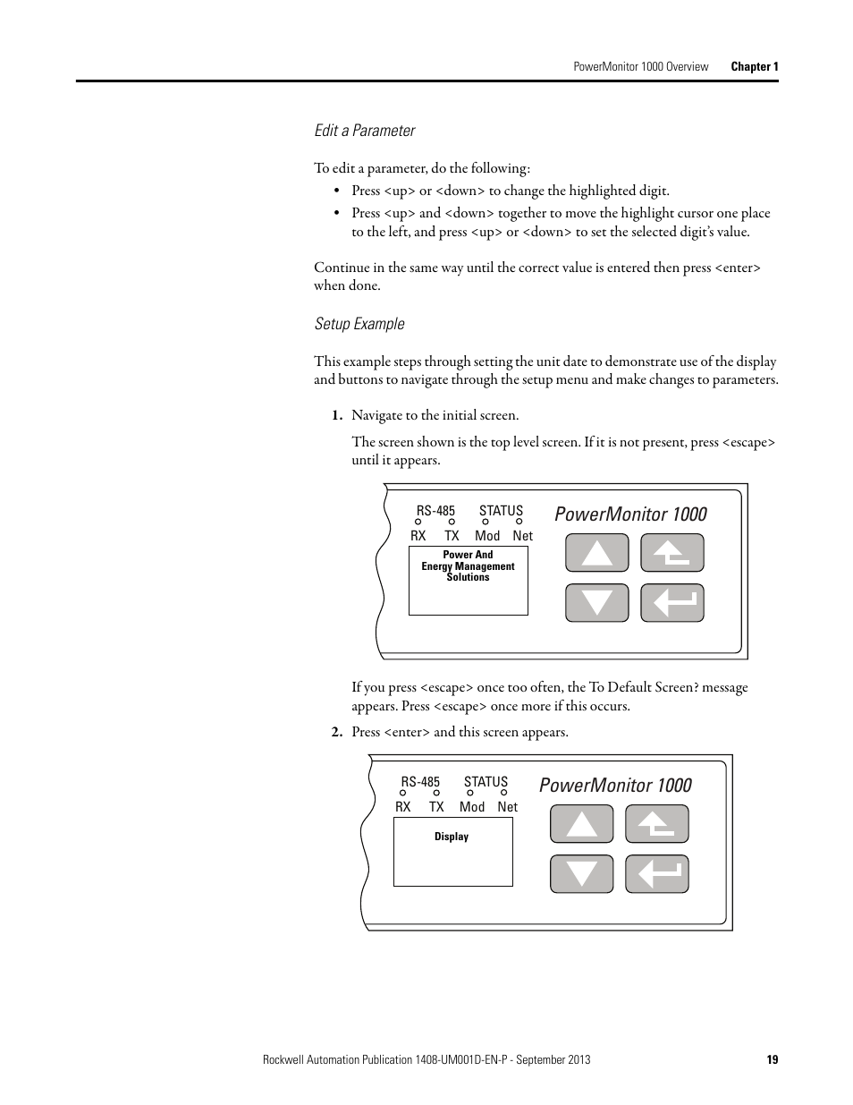 Powermonitor 1000 | Rockwell Automation 1408-EMxx PowerMonitor 1000 Unit User Manual | Page 19 / 134