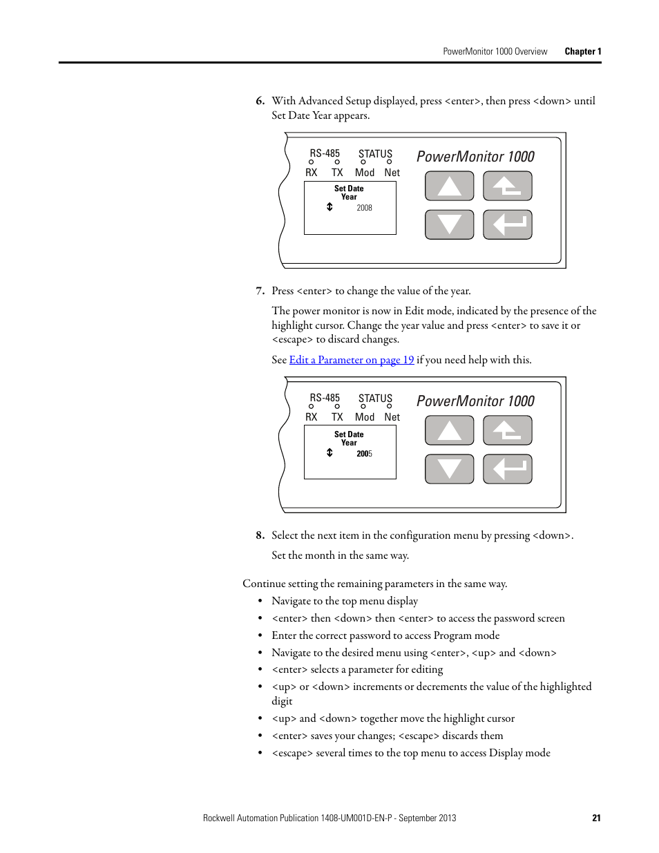 Powermonitor 1000 | Rockwell Automation 1408-EMxx PowerMonitor 1000 Unit User Manual | Page 21 / 134
