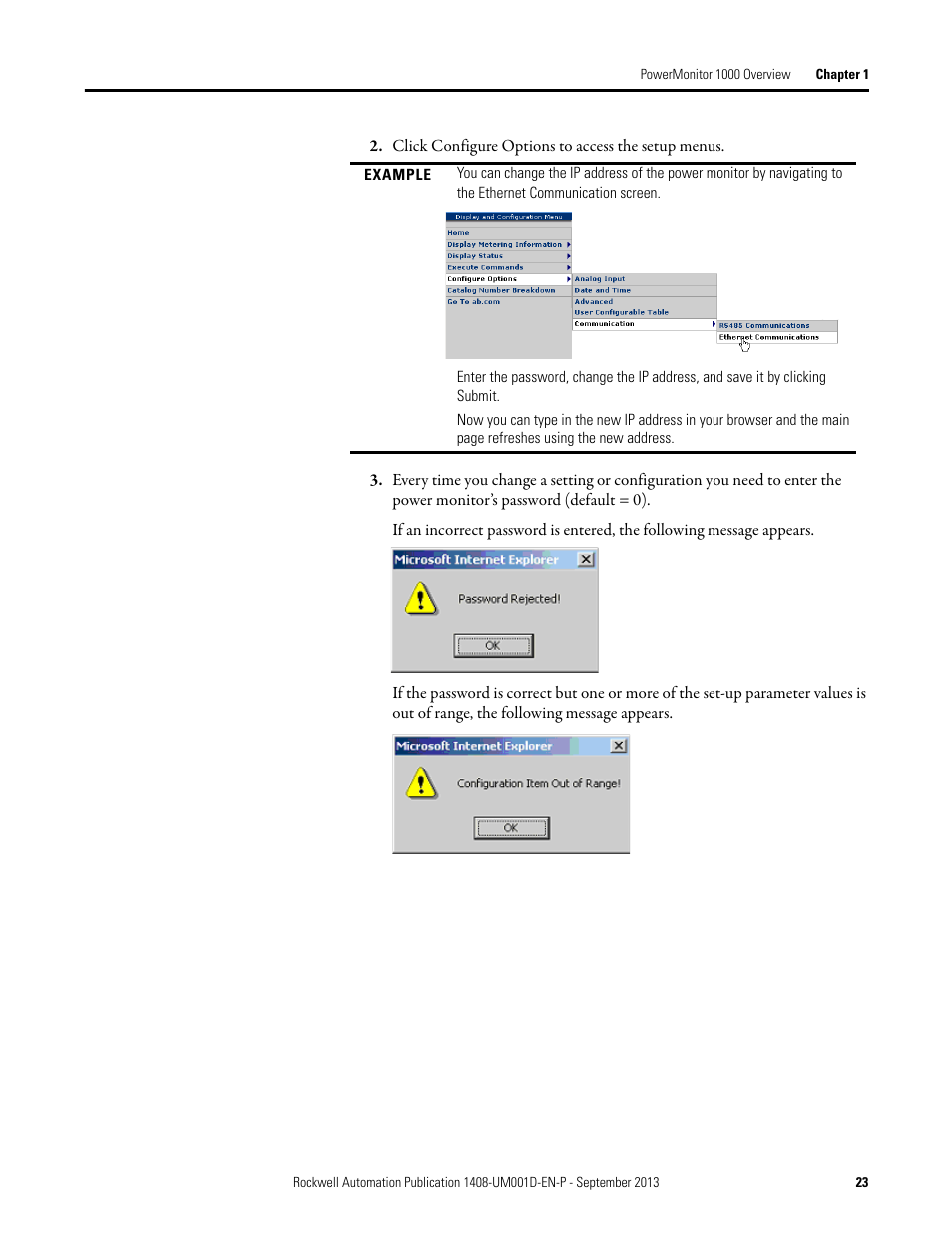 Rockwell Automation 1408-EMxx PowerMonitor 1000 Unit User Manual | Page 23 / 134