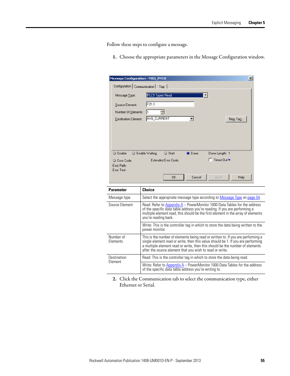 Rockwell Automation 1408-EMxx PowerMonitor 1000 Unit User Manual | Page 55 / 134