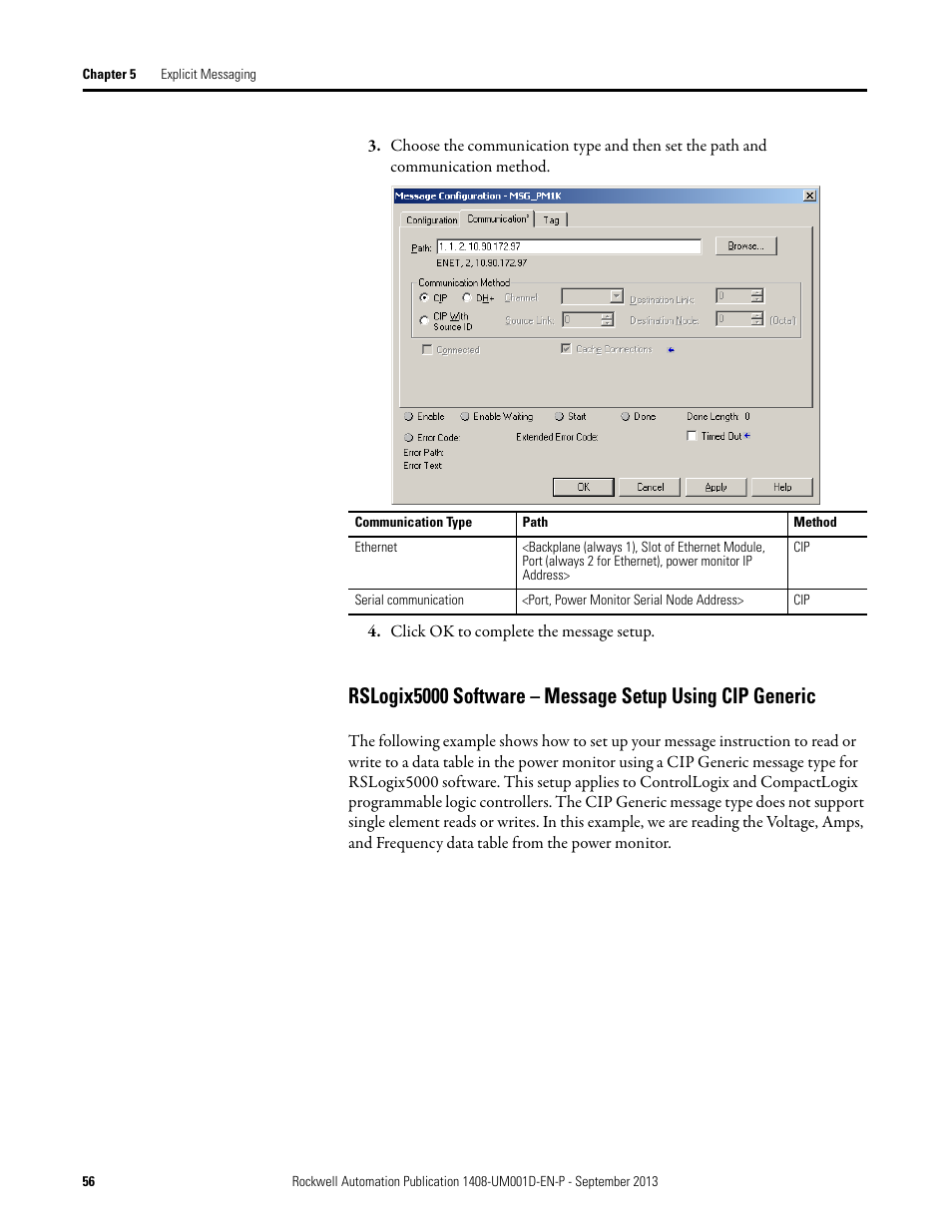 Rockwell Automation 1408-EMxx PowerMonitor 1000 Unit User Manual | Page 56 / 134