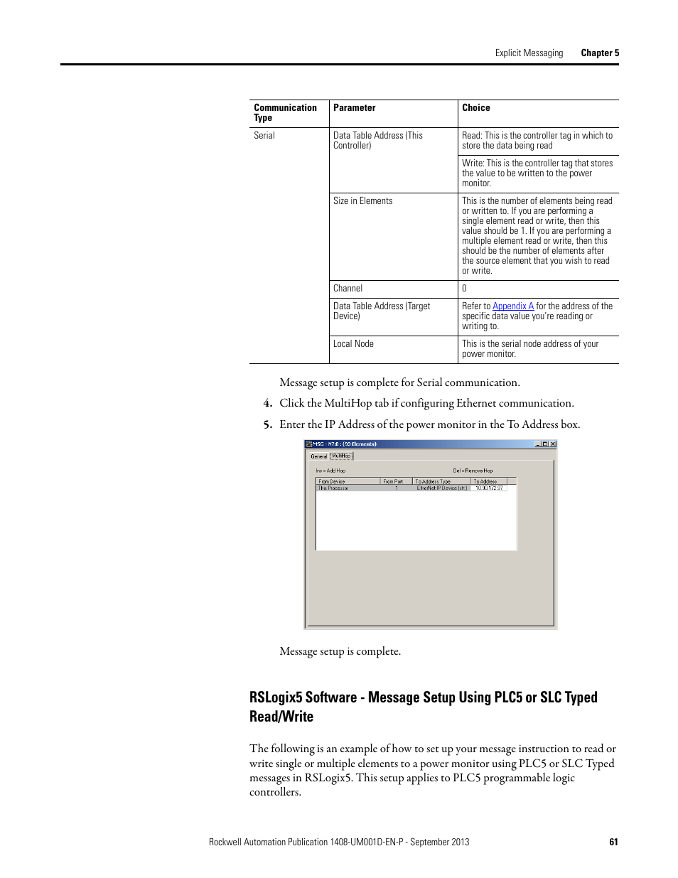 Rockwell Automation 1408-EMxx PowerMonitor 1000 Unit User Manual | Page 61 / 134
